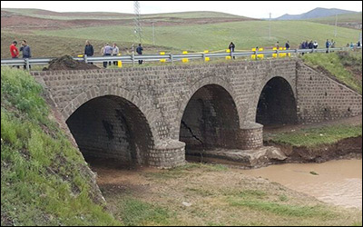 راه موقت کنارگذر در مسیر اردبیل - سرچم دایر می‌شود