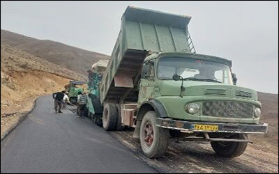 پایان روکش آسفالت محور روستایی مشگین - گلجین در شهرستان زنجان