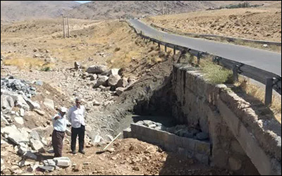 عملیات تعریض پل روستای الوند در خرمدره آغاز شد