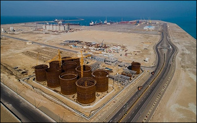 پیشرفت ۷۷ درصدی پروژه احداث مخازن قیر و فرآورده های نفتی سنگین در بندر شهید بهشتی چابهار