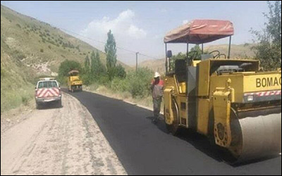 اجرای پروژه بهسازی و روکش آسفالت محورهای روستایی شهرستان طالقان