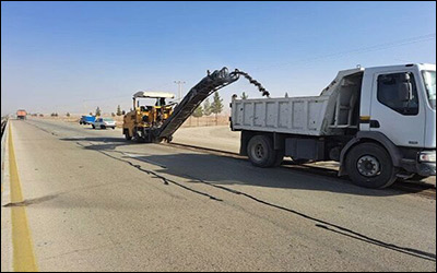 انجام بیش از ۱۶۵ هزار مترمربع لکه گیری در جاده های شهرستان فردوس