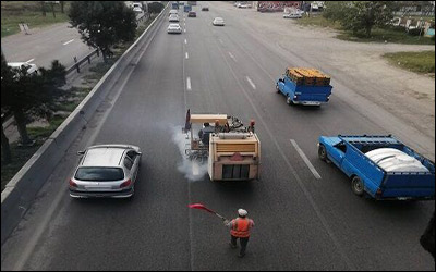 خط کشی ۱۹۰۰ کیلومتر از جاده‌های استان مازندران