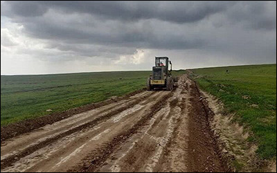 رگلاژ و بهسازی محورهای روستایی در شهرستان مراغه