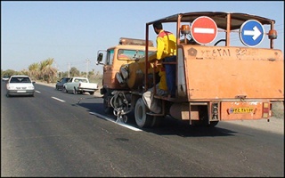 خط کشی ۵۰۰۰ کیلومتر از راههای استان کرمان