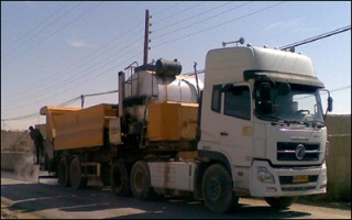 اجرای روش نوین روکش حفاظتی آسفالت چیپ سیل