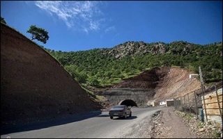 پیشرفت ۳۶ درصدی احداث تونل سیاه طاهر در شهرستان ثلاث‌باباجانی