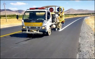 خط کشی ۲۳۰ کیلومتر از جاده های شهرستان اصلاندوز طی ۶ ماه گذشته