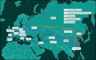 تبادل بیش از ۱۰۰ هزار قطار باری میان چین و اروپا طی سال گذشته میلادی