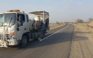 اجرای ۱۵۰ کیلومتر خط کشی در سطح محورهای مواصلاتی شهرستان امیدیه