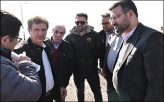 بازدید مدیرکل راه‌های منطقه شمال شرکت ساخت و توسعه از کمربندی سمنان