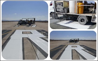 عملیات احیا و اصلاح خط‌کشی سطوح پروازی فرودگاه شهدای زاهدان