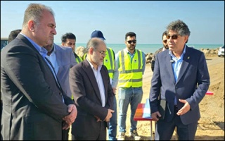 بازدید مدیرکل بازرسی استان بوشهر از فاز نخست پروژه طرح توسعه جامع بندر گناوه