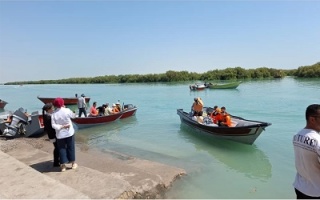 بیش از ۳ هزار گردشگر دریایی از تالاب‌های بندر خمیر بازدید کردند