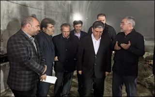 پیشرفت ۷۹ درصدی تونل شمالی ولیعصر محور اردبیل - آستارا