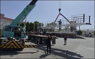 بهره‌برداری از دستگاه رمپ بوردینگ در فرودگاه سنندج