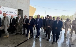 بازدید استاندار خوزستان از طرح راه‌آهن شلمچه به بصره