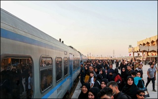 سرویس رایگان قطار اربعین در مسیر خرمشهر به شلمچه