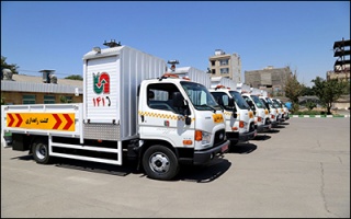 تحویل ۷ کامیونت ویژۀ تجهیز شده در راستای تقویت ناوگان راهداری خراسان رضوی