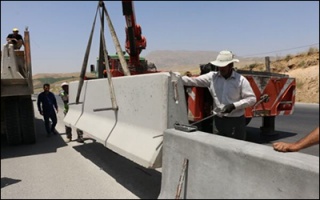 نصب ۱۵۰ نیوجرسی در محور گردنه شلمزار چهارمحال و بختیاری