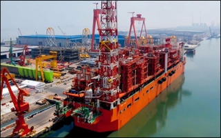 بزرگترین کشتی FLNG ساخت چین تحویل شد