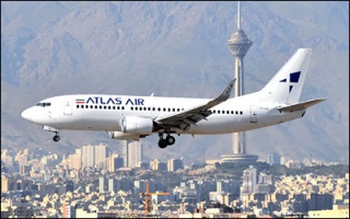 نخستین پرواز مستقیم تهران - ابوموسی توسط هواپیمایی اطلس انجام شد