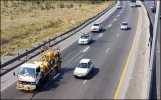 خط‌کشی ۱۲۵ هزار کیلومتر از محورهای مواصلاتی کشور در هفت‌ ماهه سال جاری