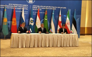 امضا تفاهم نامه ریلی ایران ، روسیه و آذربایجان برای توسعه کریدور شمال - جنوب