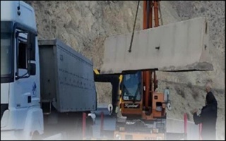 نصب ۴ کیلومتر نیوجرسی جهت ایمن‌سازی شاهراه ترانزیتی بازرگان به ترکیه