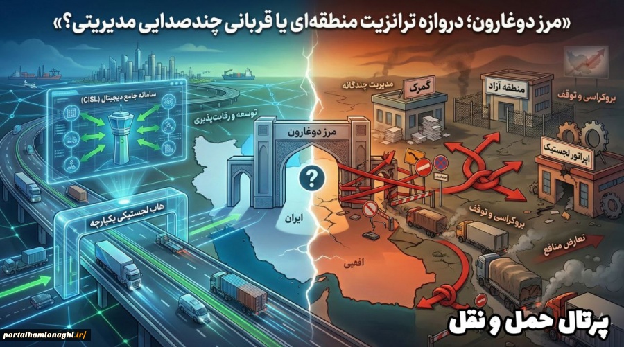 مرز دوغارون ؛ دروازه ترانزیت منطقه‌ای یا قربانی چندصدایی مدیریتی ؟