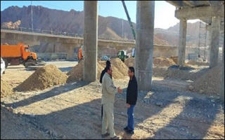 پیشرفت حدود ۶۰ درصدی پروژه ساخت پل حرمک