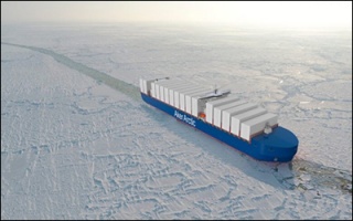 کره جنوبی کشتی کانتینری ویژه قطب شمال می‌سازد