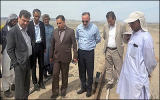 بازدید معاون فنی و زیربنایی از راه‌آهن جنوب شرق  تأکید بر سرعت بخشی به عملیات اجرایی راه آهن خاش - ایرانشهر
