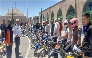 اجرای طرح ارتقا ایمنی کاربران آسیب پذیر جاده‌ای در شهرستان شهربابک کرمان