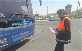 کنترل مستمر ایمنی ناوگان مسافری تهران در مسیر سفر زائران مشهد مقدس
