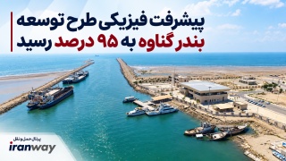 پیشرفت فیزیکی طرح توسعه بندر گناوه به ۹۵ درصد رسید
