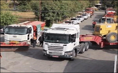 اجرای مانور کارگروه حمل ونقل و جابجایی  پدافند غیرعامل در محور اردبیل - سرچم