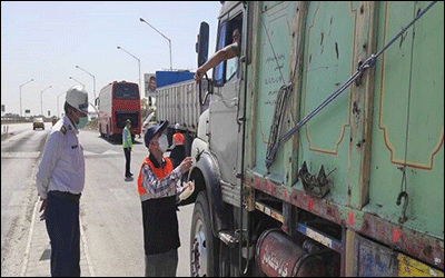 آغاز اجرای طرح کنترل اضافه بار ناوگان حمل و نقل عمومی باری در خراسان شمالی
