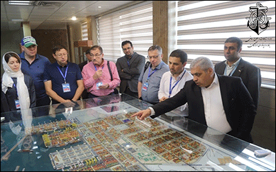 بازدید نمایندگان ارشد شرکت‌ های حمل و نقل و‌ لجستیک روسیه از بندر شهید رجایی