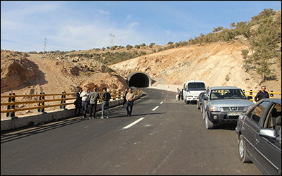 افتتاح باند دوم جاده ابوالحیات - دشت ارژن با حضور وزیر راه و شهرسازی