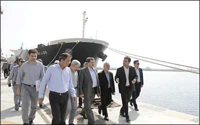 بازدید معاون مهندسی سازمان بنادر از بندر چابهار