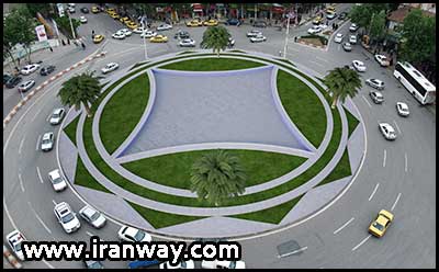 آموزش رانندگی - حرکت دور میدان